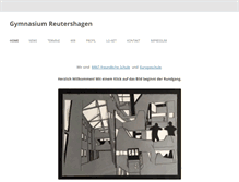 Tablet Screenshot of gymnasium-reutershagen.de